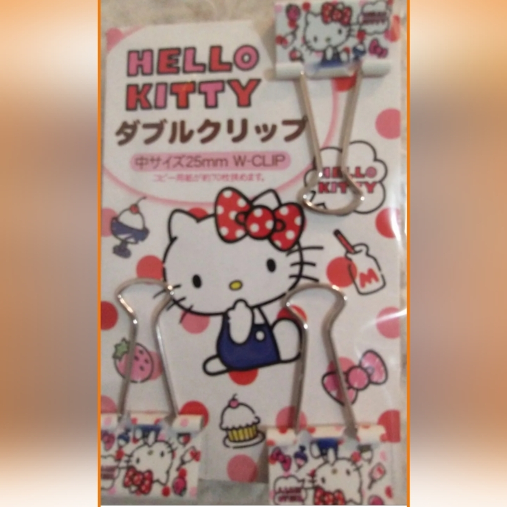 Pack Of 3 Hello Kitty Clips
